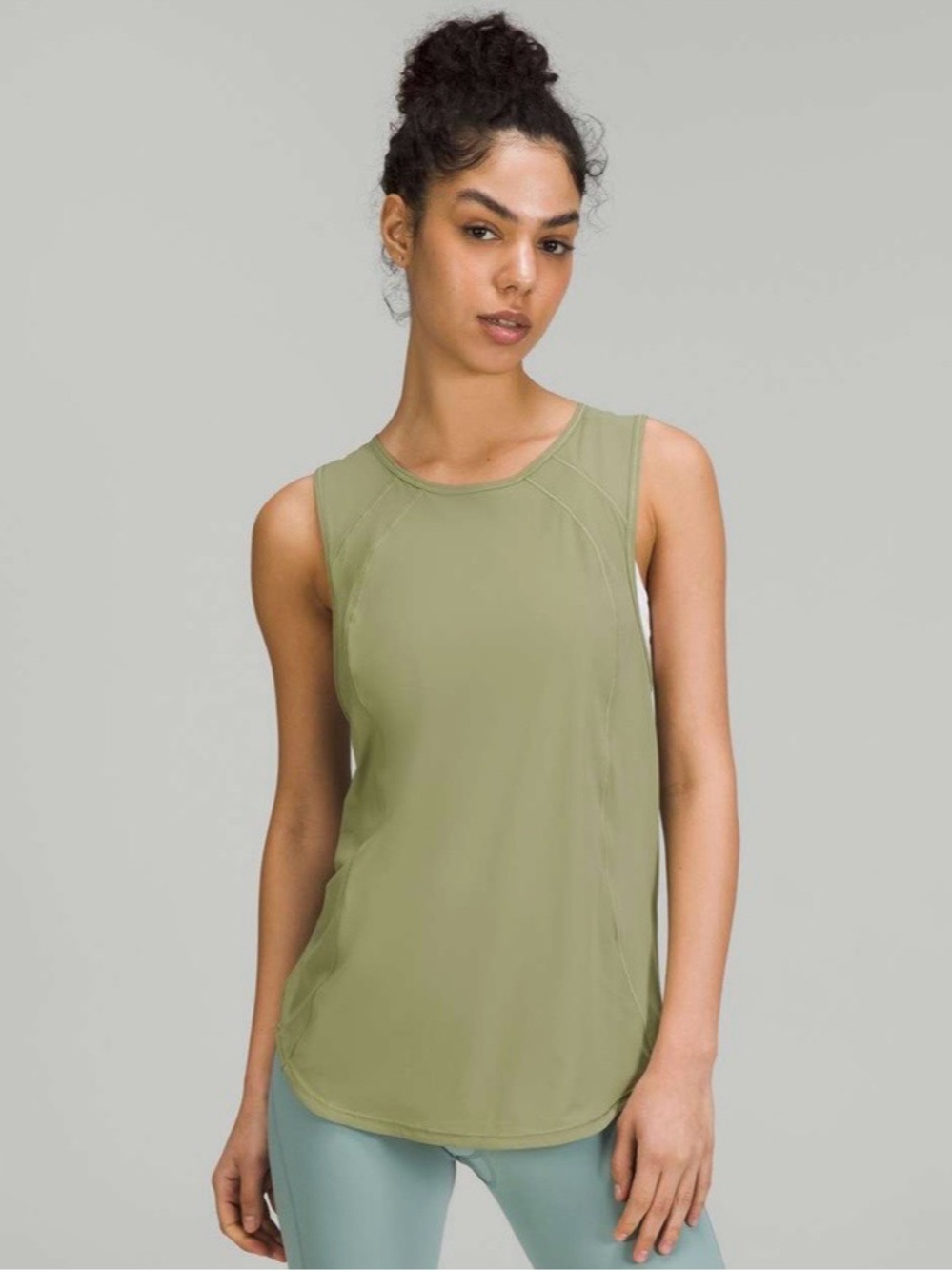 lululemon Sculpt Tank Top Size 12 - Rosemary Green